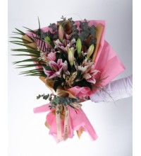 Zarif Pembe Lilyum Buketi Zarif Pembe Lilyum Buketi