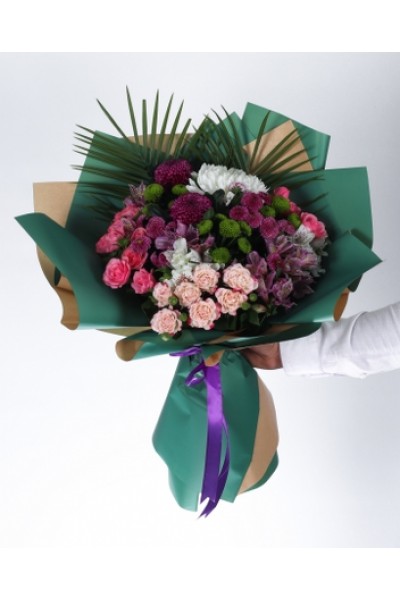 Renkli Harmoni Çiçek Buketi Renkli Harmoni Çiçek Buketi