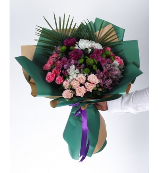 Renkli Harmoni Çiçek Buketi Renkli Harmoni Çiçek Buketi