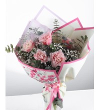 Pembe Karanfil ve Cipso Buketi - Zarif ve Şık Çiçek Aranjmanı Pembe Karanfil ve Cipso Buketi - Zarif ve Şık Çiçek Aranjmanı